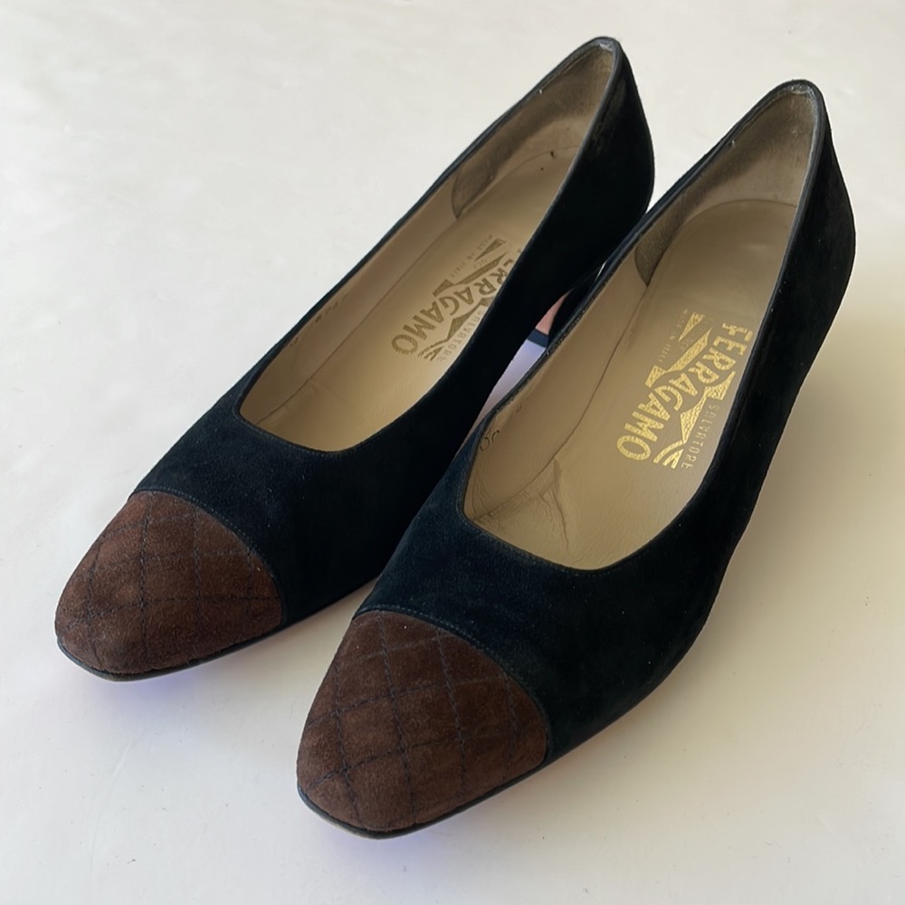 Salvatore Ferragamo Suede Heels